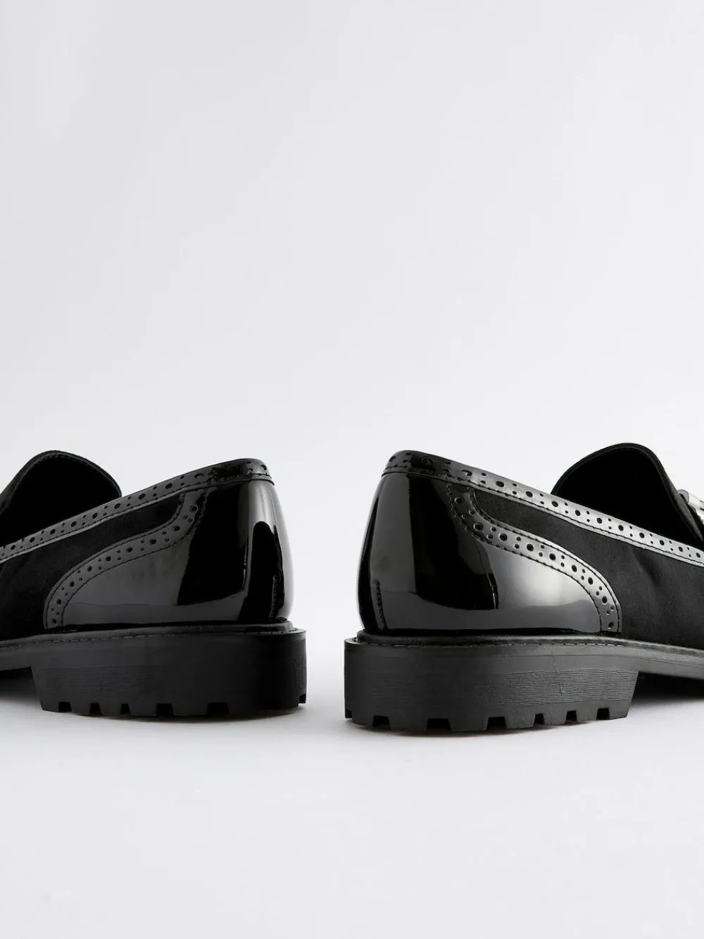 Next Standard/Wide Fit Tassel Detail Cleated Chunky Loafer Shoes^Women Wide Fit & Extra Wide Fit|Flats