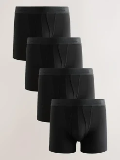 Best Next Black Modal 4 pack Signature A-Fronts Boxers