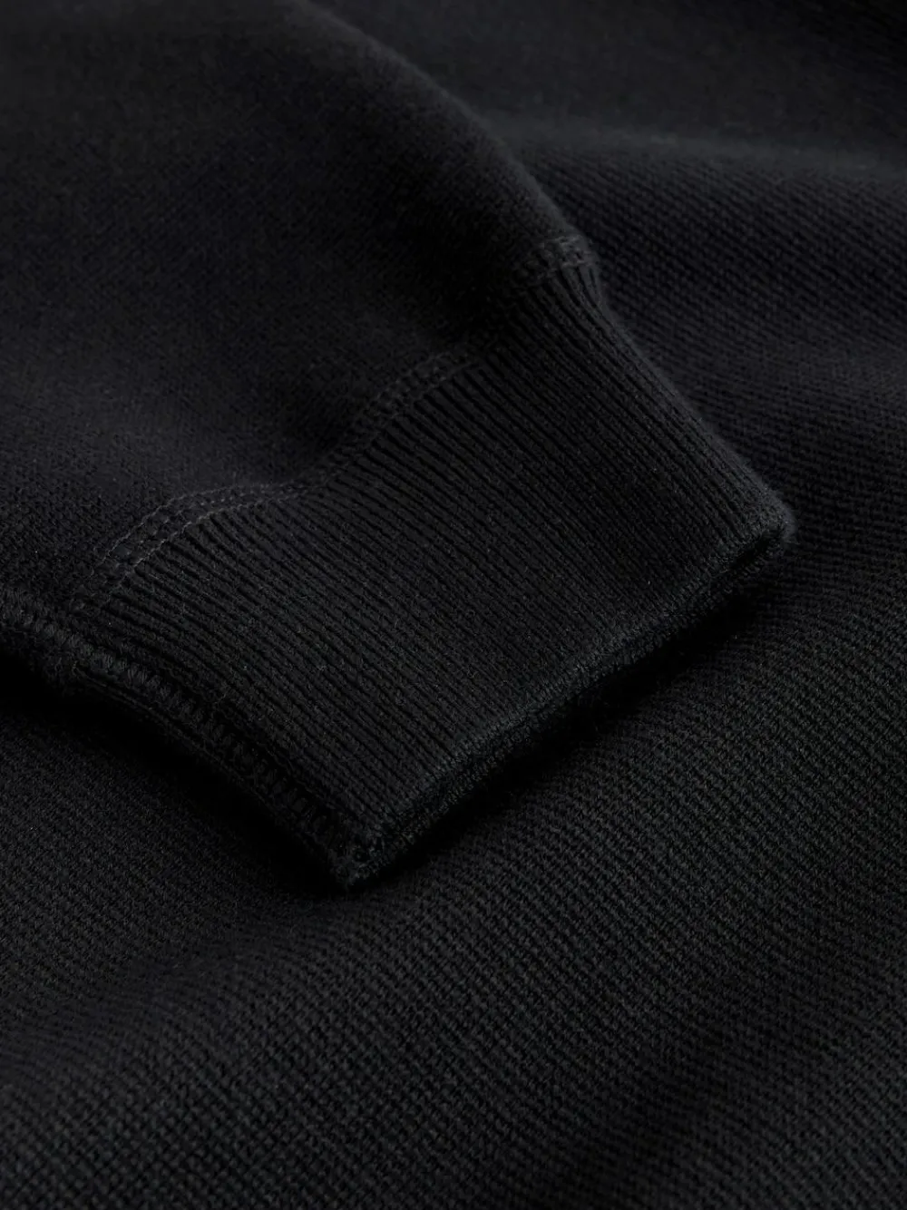 Clearance Next N. Premium Cotton Rich Relaxed Fit Mid Weight Knitted Sweatshirt Black