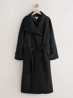 Next N. Premium Funnel Coat Black