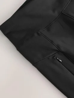 New Next Outdoor Fleece Lined Warm Handle Leggings Black