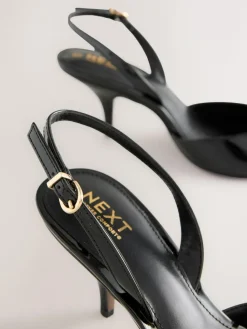 Next Forever Comfort® Pointed Toe Curvy Slingback Heels^Women Heels