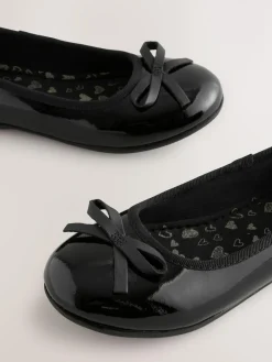 Next Standard Fit (F) Leather Ballerina School Shoes^ Shoes