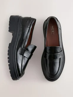 Next Standard/Wide Fit Chunky Loafers^Women Wide Fit & Extra Wide Fit|Flats