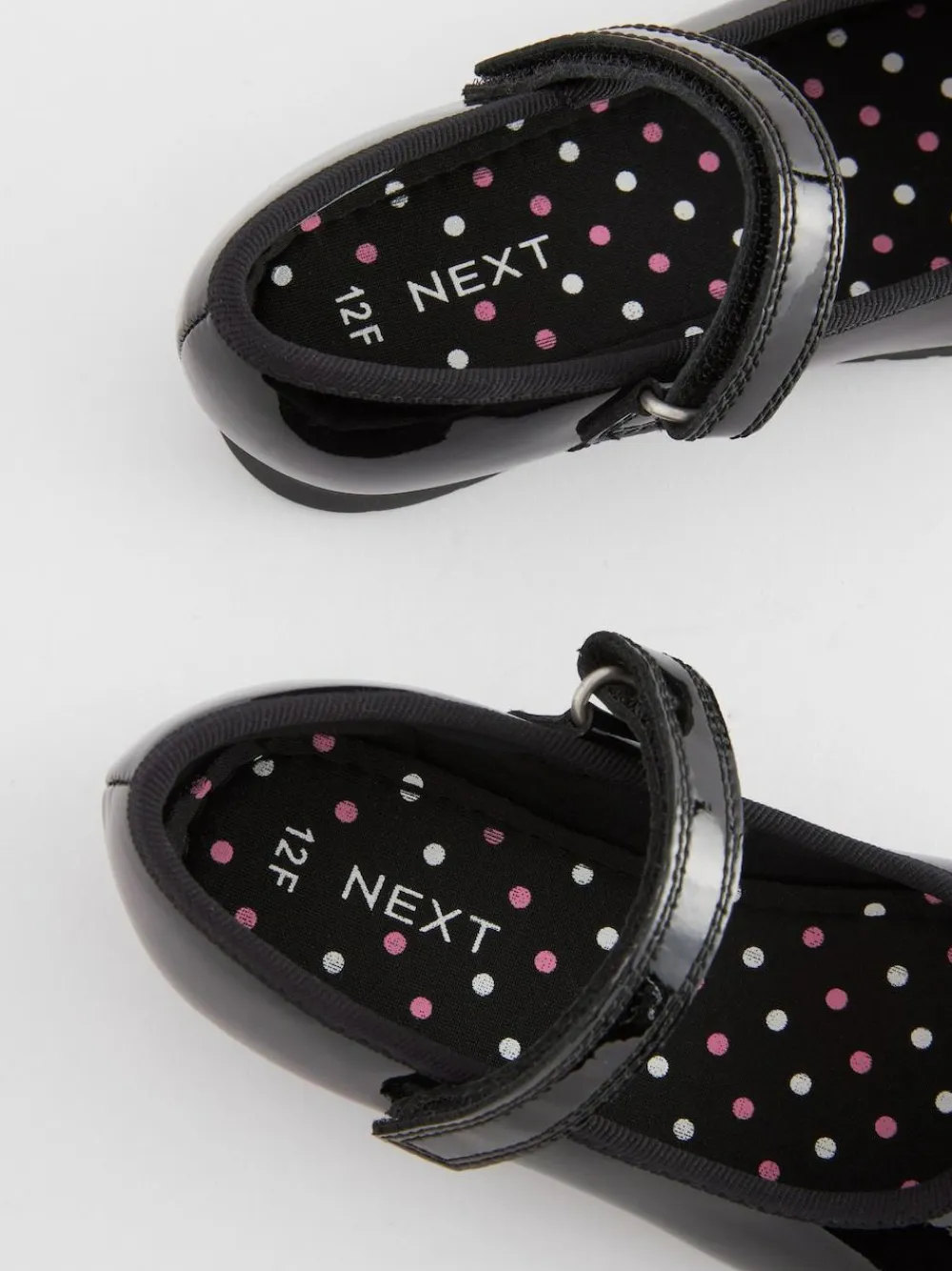 Discount Next Black Patent Wide Fit (G) School Leather Bow Mary Jane Shoes