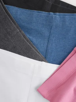 Online Next 5 Pack Cycle Shorts (3-16yrs) Black/ Pink/ Blue/ White/ Grey