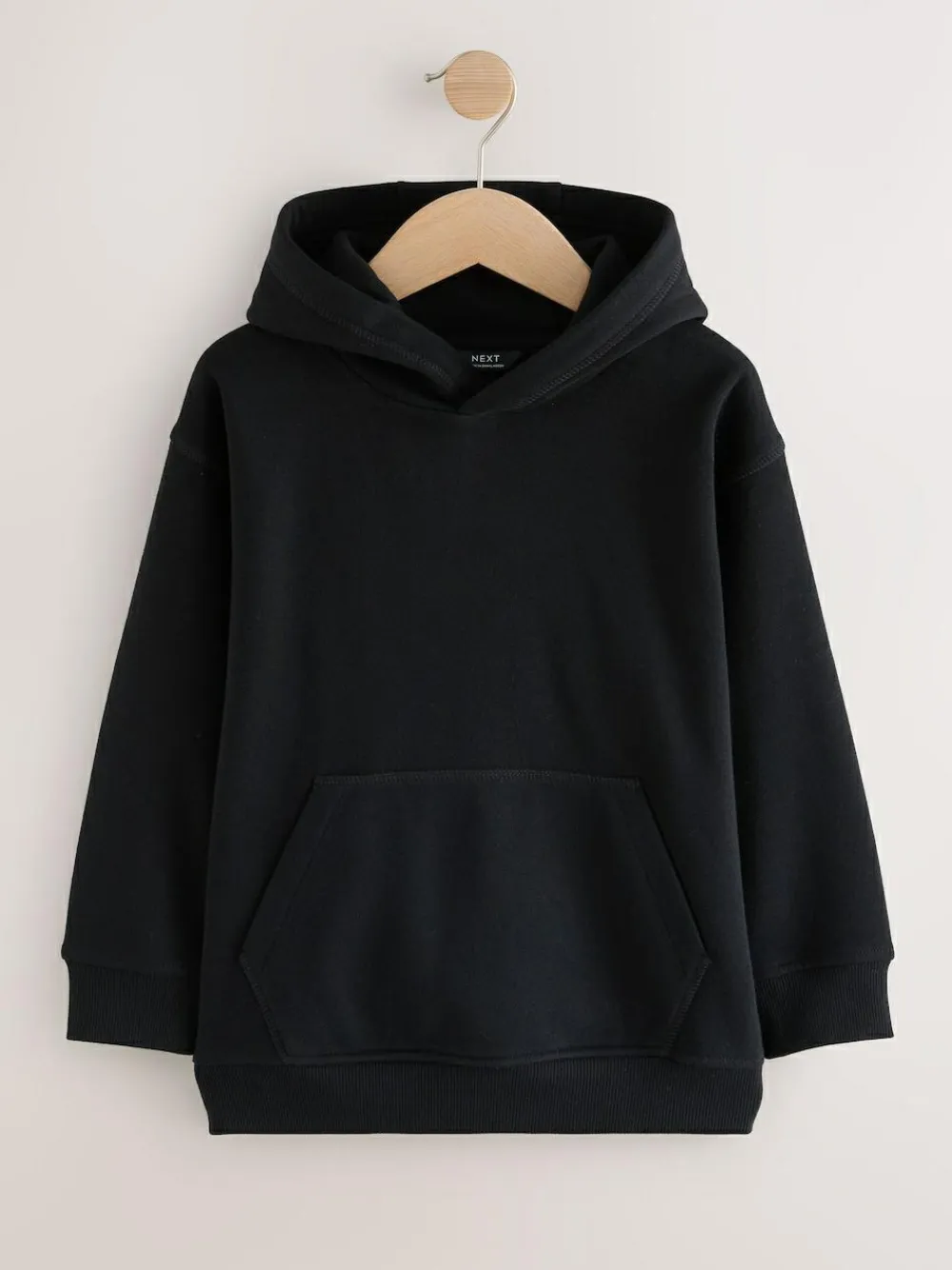 Next Black Plain Jersey Hoodie (3-16yrs)^BOY Sweatshirts & Hoodies
