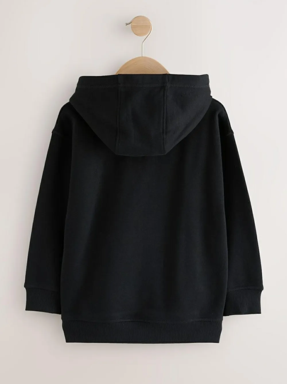 Next Black Plain Jersey Hoodie (3-16yrs)^BOY Sweatshirts & Hoodies