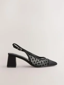 Next Forever Comfort® Square Toe Slingback Block Heels^Women Heels