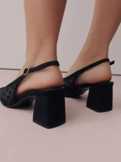 Next Forever Comfort® Square Toe Slingback Block Heels^Women Heels