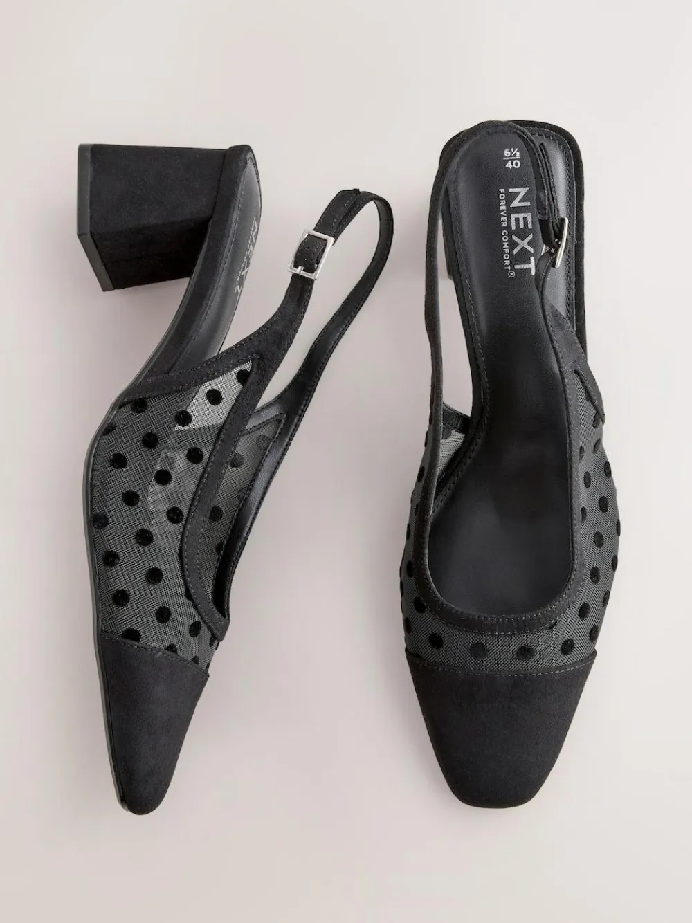 Next Forever Comfort® Square Toe Slingback Block Heels^Women Heels
