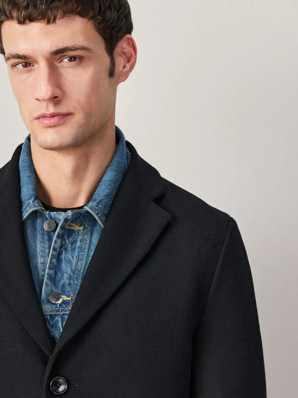 Next Regular Fit Epsom Overcoat with Wool^ Coats & Jackets|Coats & Jackets