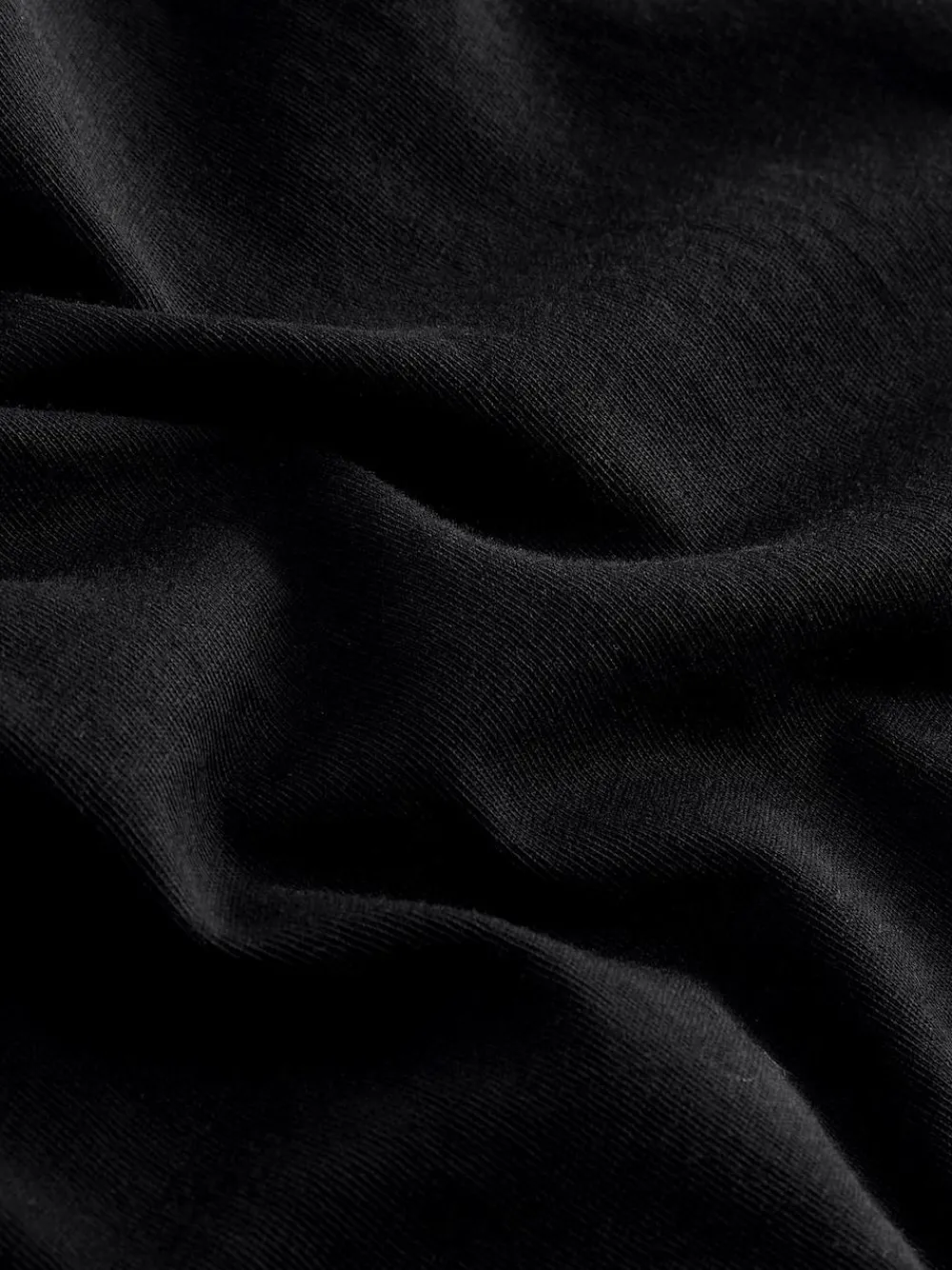 Next Black Regular Fit Long Sleeve Crew Neck T-Shirt^ Tops & T-Shirts|Nightwear