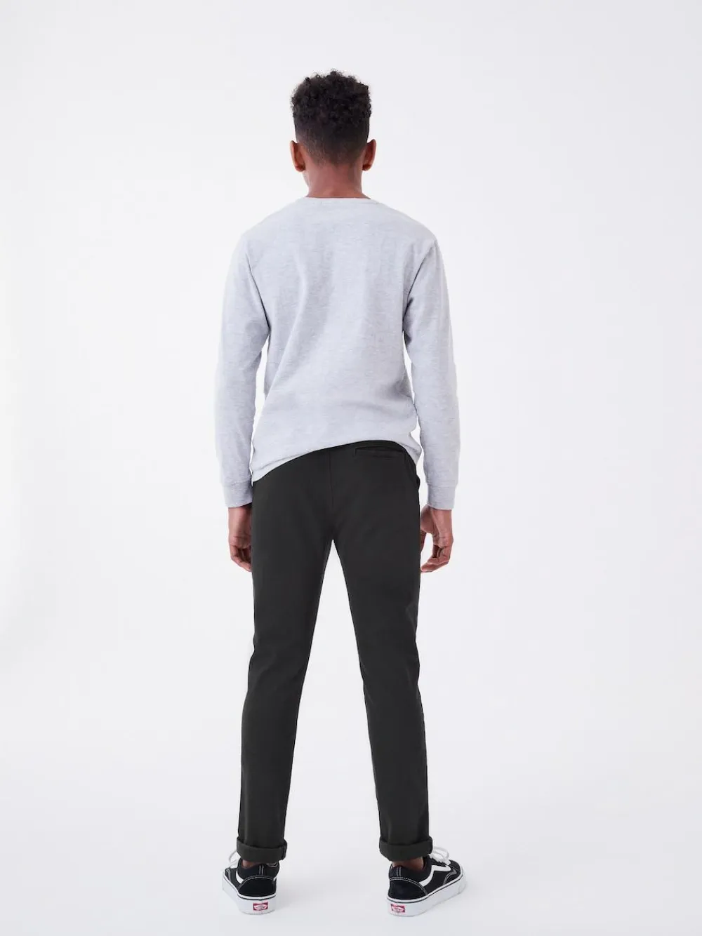 Next Regular Fit Rib Waist Pull-On Trousers (3-16yrs)^BOY Joggers|Pants & Chinos