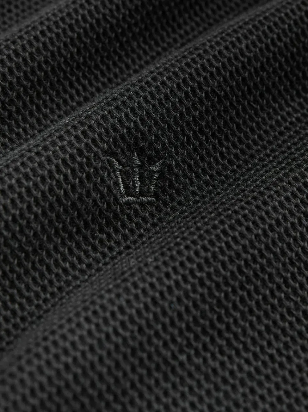 New Next Black Regular Fit Short Sleeve Tipped Polo Shirt