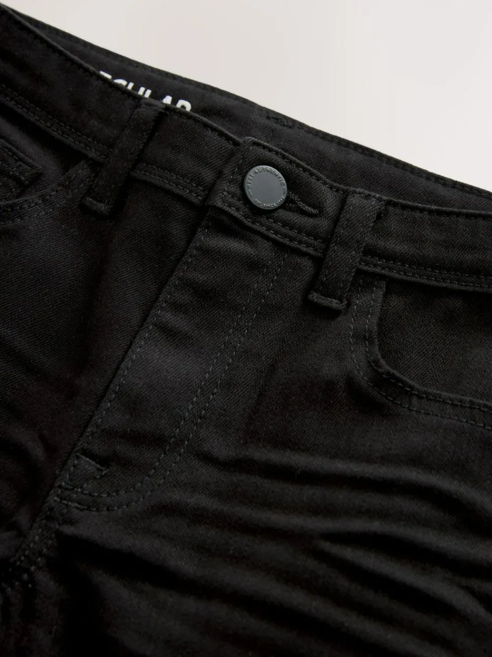 Hot Next Black Regular Fit Stretch Jeans (3-17yrs)