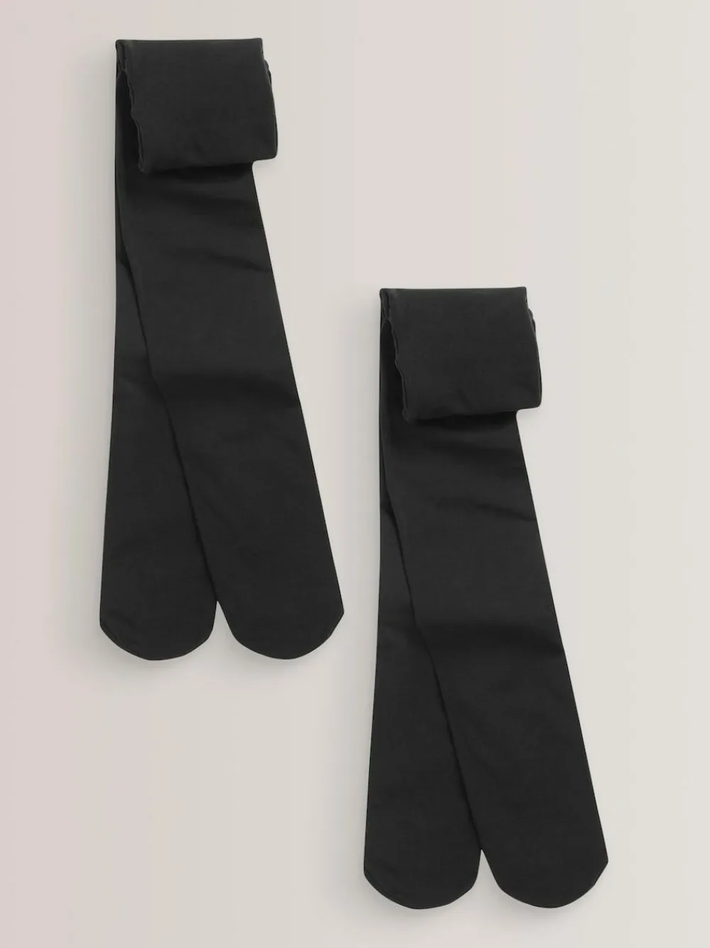 Online Next Regular Length 2 Pack 40 Denier School Tights Black