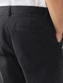 Next Black Regular Tapered Fit Stretch Chinos Trousers^ Nightwear|Pants & Chinos