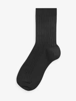 Next Ribbed Cotton Rich Socks 7 Pack^BOY Socks