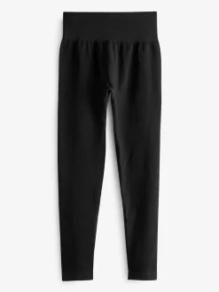 Sale Next Black Ribbed Seamless High Waist Leggings