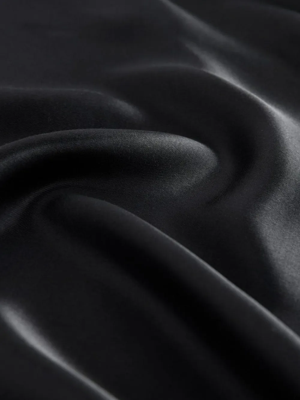 Next Black Satin Midi Skirt^Women Skirts