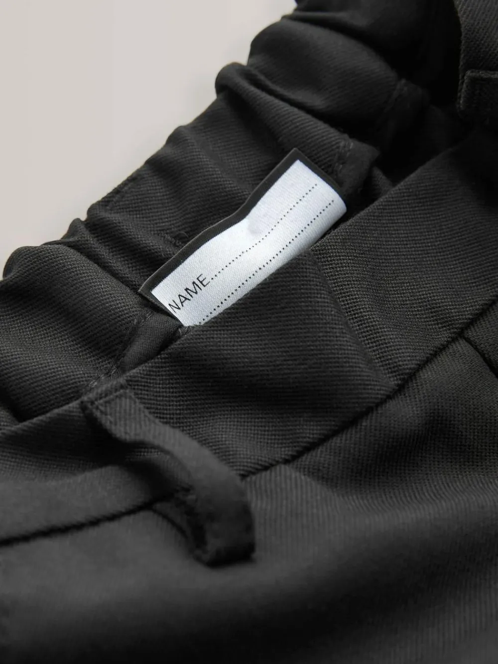 Best Next School Pull On Waist Straight Trousers (3-17yrs) Black