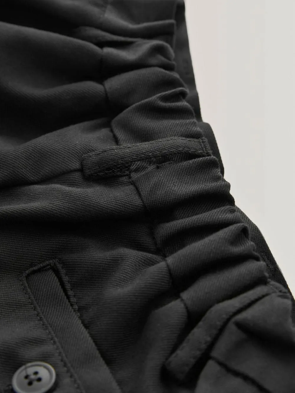 Best Next School Pull On Waist Straight Trousers (3-17yrs) Black