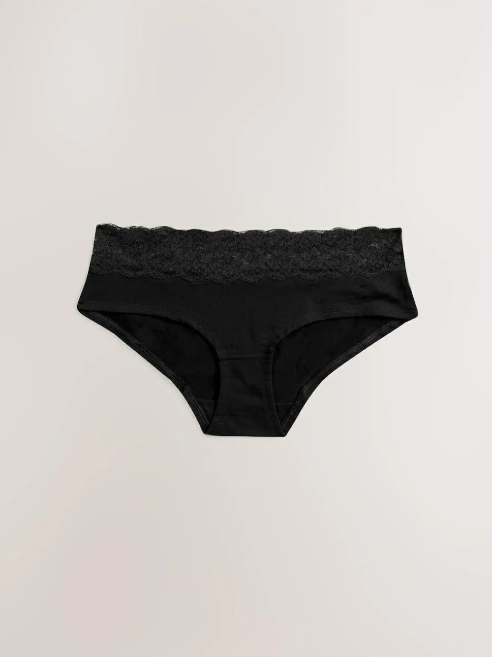Sale Next Black Short Cotton Lace Knickers 4 Pack