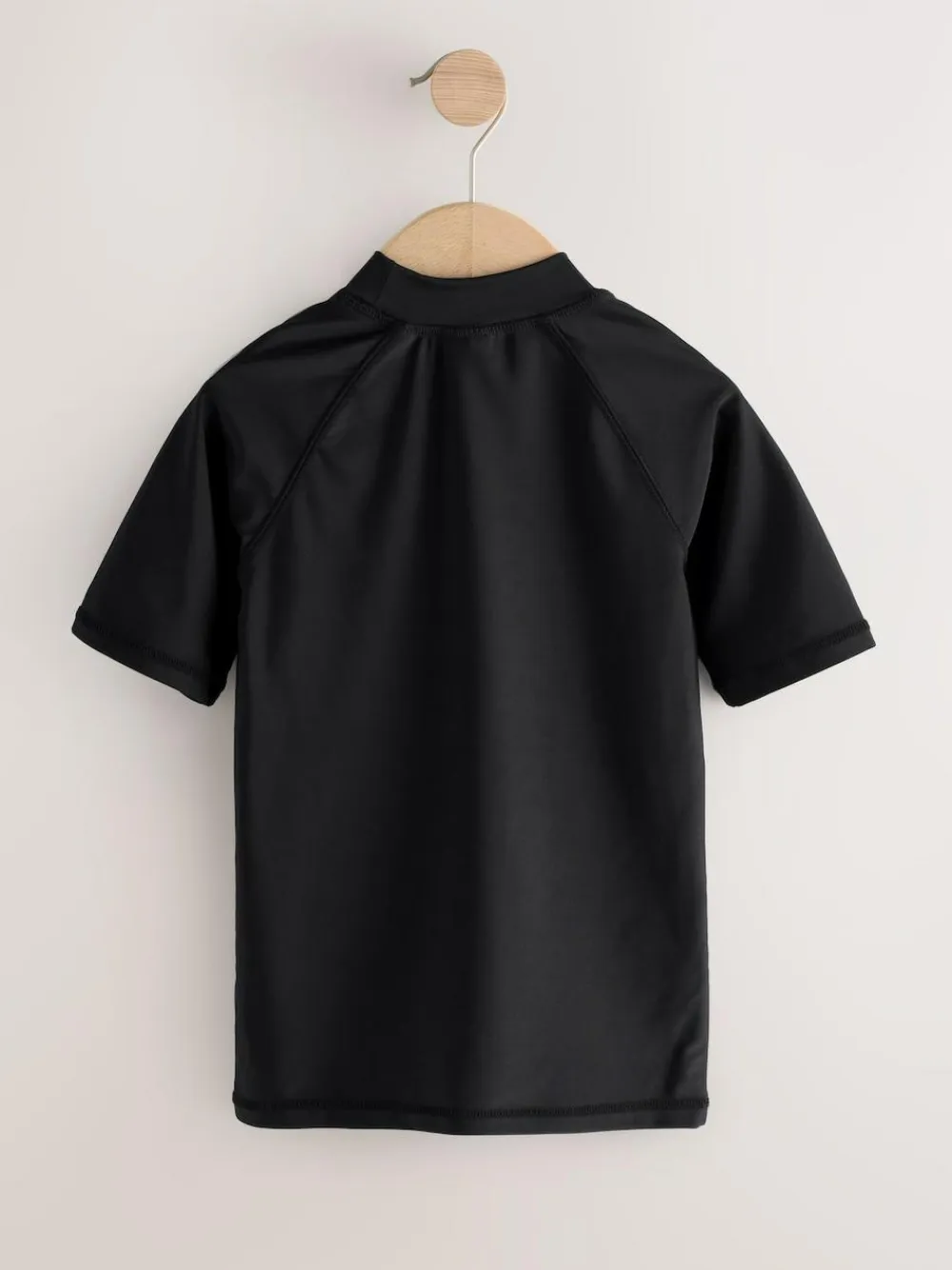 Next Black Short Sleeve Rash Vest (1.5-16yrs)^BOY Swimwear