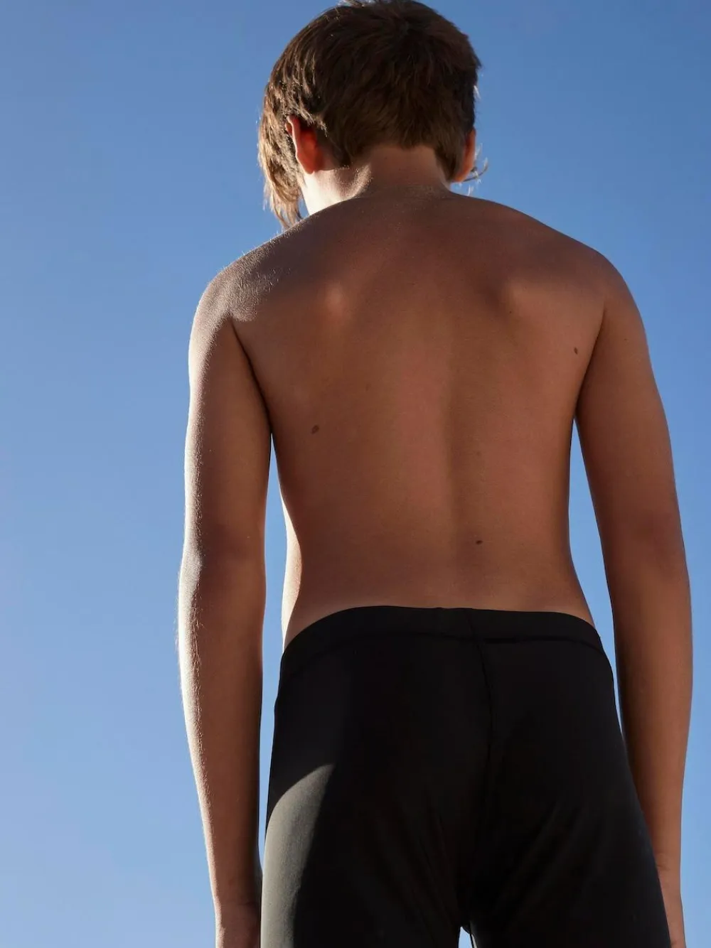 Sale Next Shorter Length Stretch Swim Shorts (3-16yrs) Black