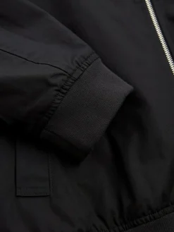 Hot Next Shower Resistant Check Lining Harrington Jacket Black