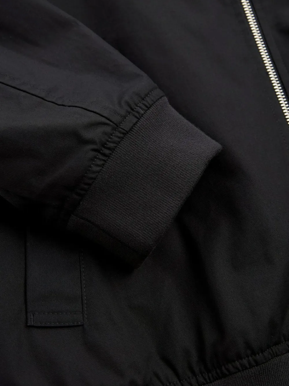 Hot Next Shower Resistant Check Lining Harrington Jacket Black
