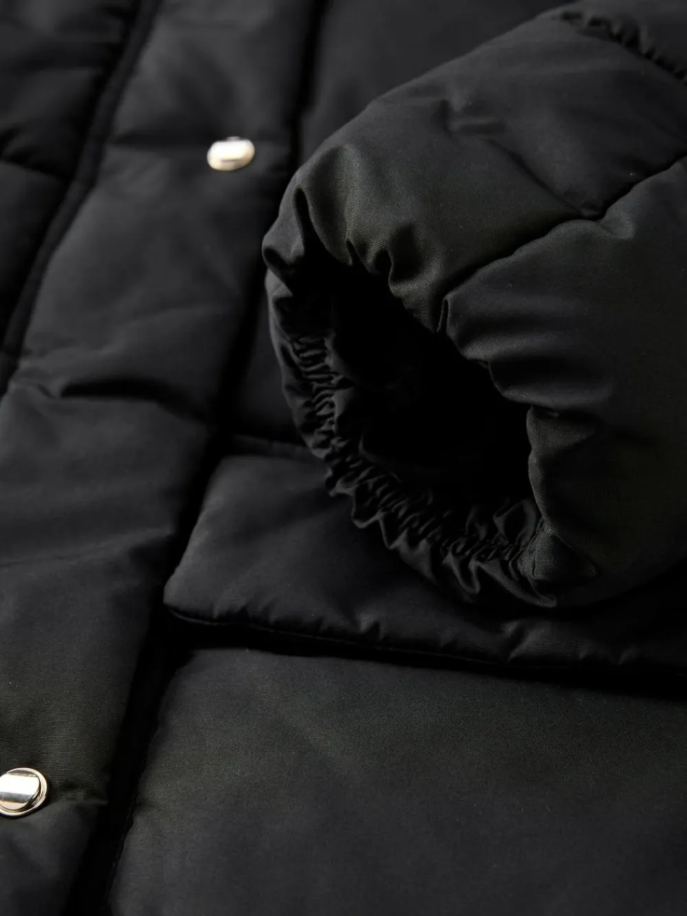 Sale Next Black Shower Resistant Padded Hooded Longline Coat