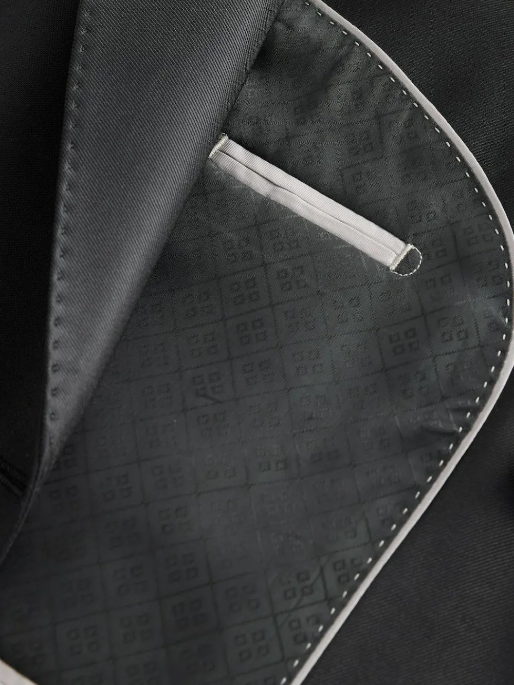 Discount Next Black Signature Nova Fides 100% Italian Wool Double Breasted Tuxedo Suit Jacket