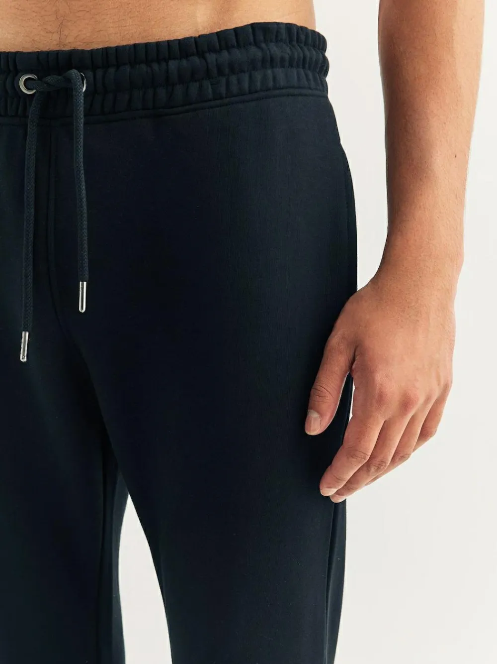 Next Black Skinny Fit Slim Fit Brushback Heavyweight Joggers