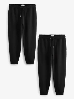 Next Slim Fit Brushback Heavyweight 2 Pack Joggers^ Joggers|Joggers
