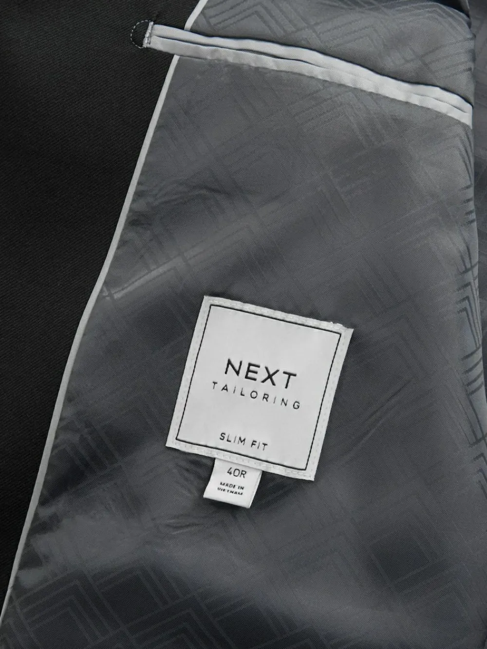 Next Slim Fit Flannel Suit Jacket^ Black Suits|Suits & Tuxedos