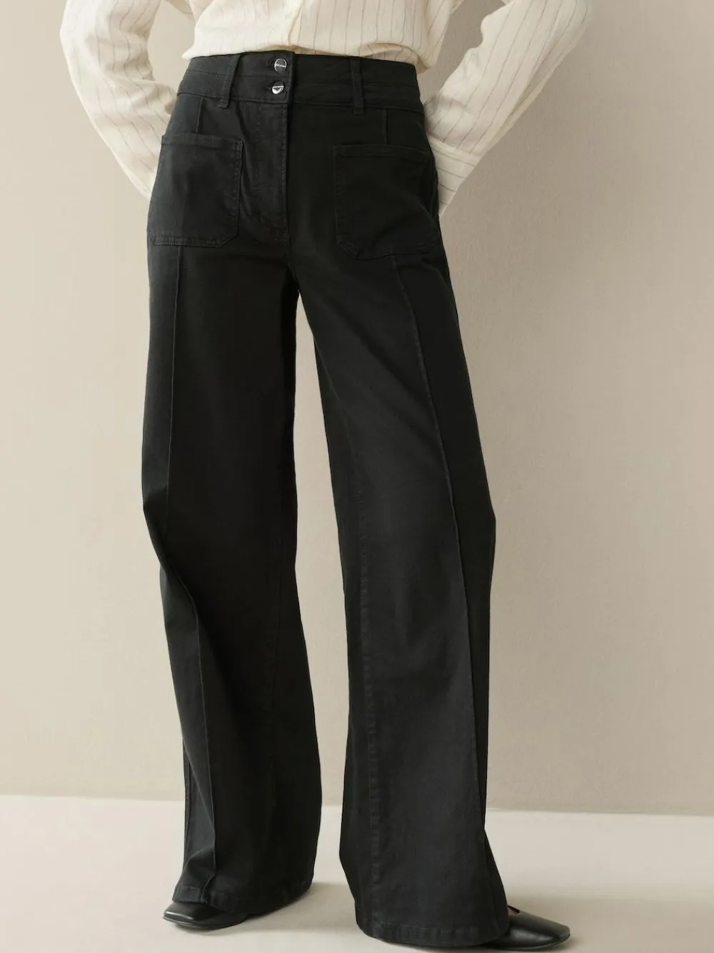 Next Slim Lift and Shape Wide Leg Jeans^Women Jeans|Jeans