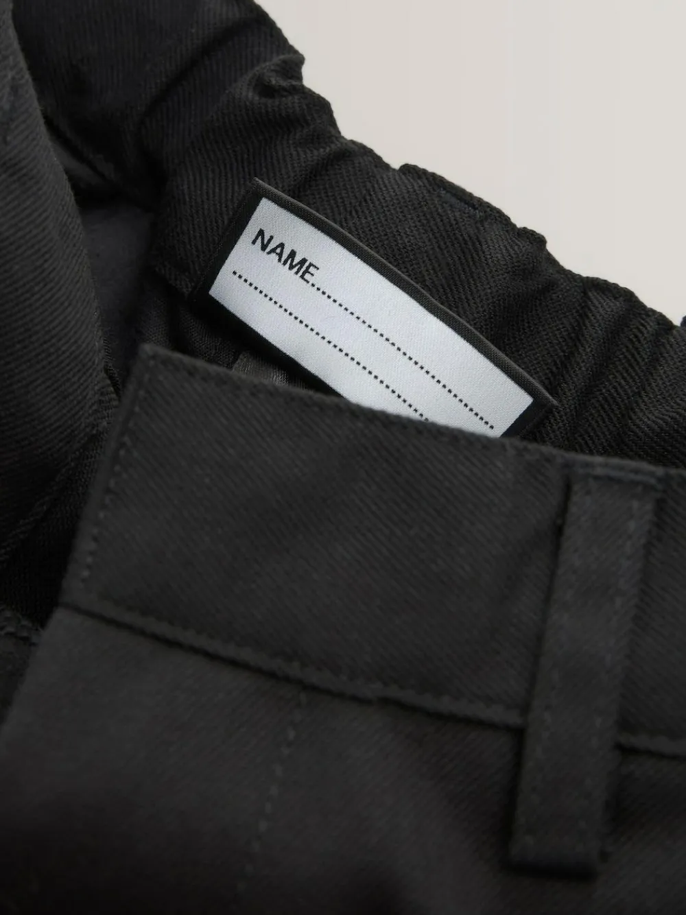 Outlet Next Slim Waist Straight Leg School Trousers (3-17yrs) Black