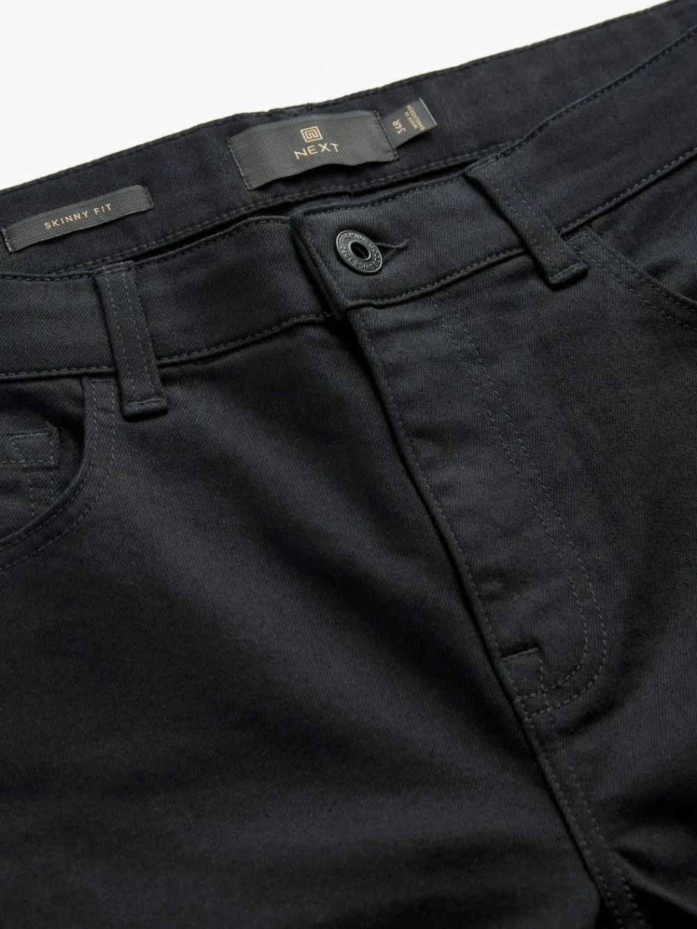 Next Black Solid Single Skinny Fit Classic Stretch Jeans^ Jeans|Jeans