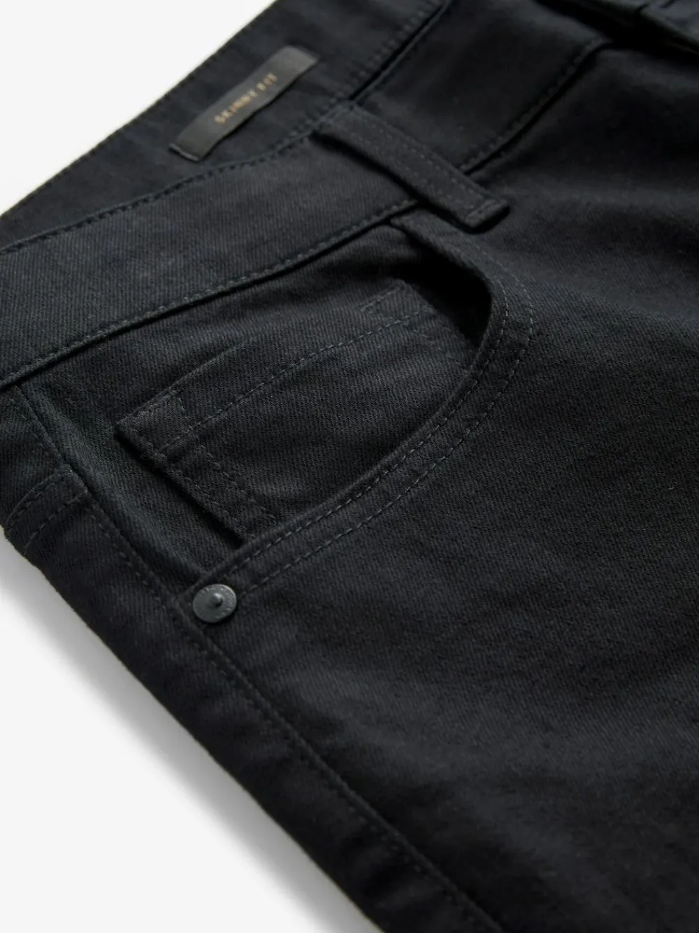Next Black Solid Single Skinny Fit Classic Stretch Jeans^ Jeans|Jeans