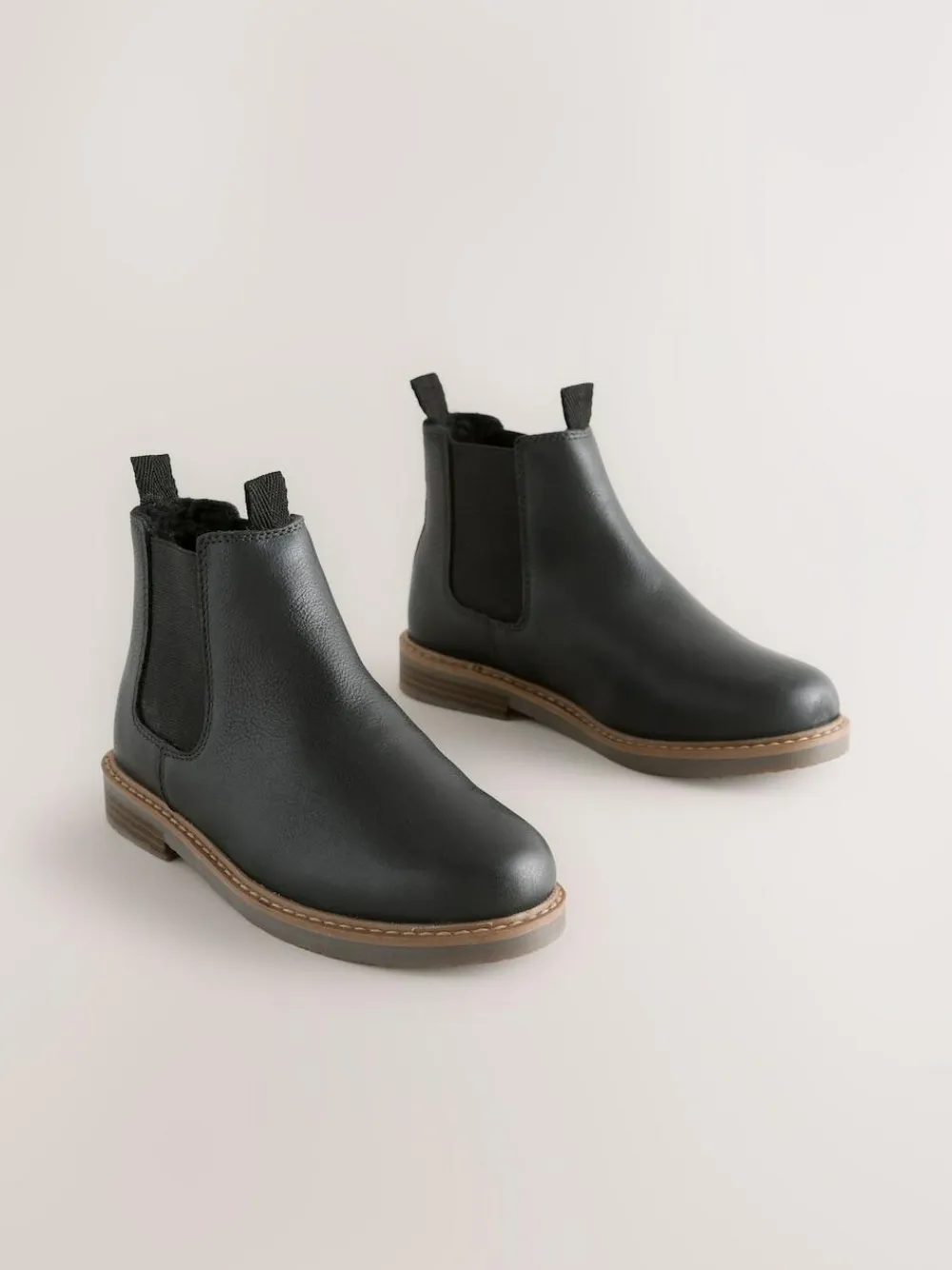Hot Next Standard Fit (F) Leather Chelsea Boots Black