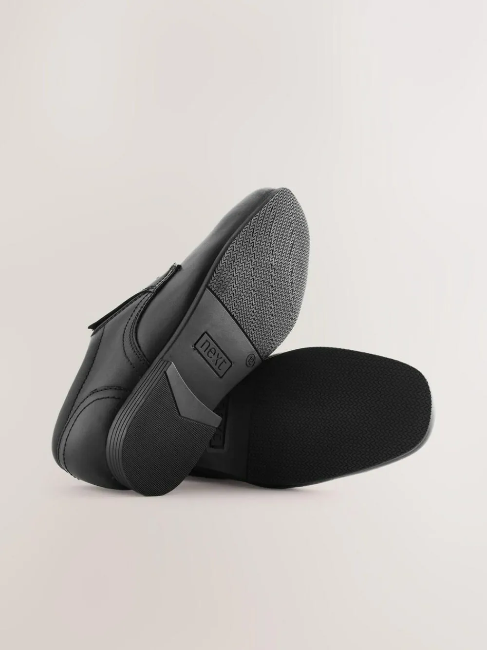 Next Black Standard Fit (F) School Leather Lace-Up Shoes^BOY School Shoes|Boys Shoes