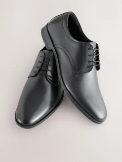 Next Standard Fit Leather Plain Derby Shoes^ Shoes|Occasionwear