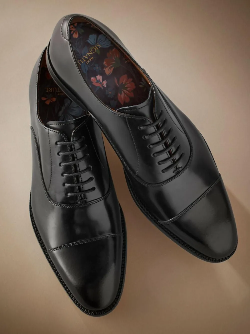 Next Standard Fit Signature Leather Sole Oxford Toe Cap Shoes^ Shoes