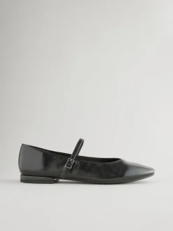 Next Standard/Wide Fit Round Toe Mary Jane Shoes^Women Wide Fit & Extra Wide Fit|Flats
