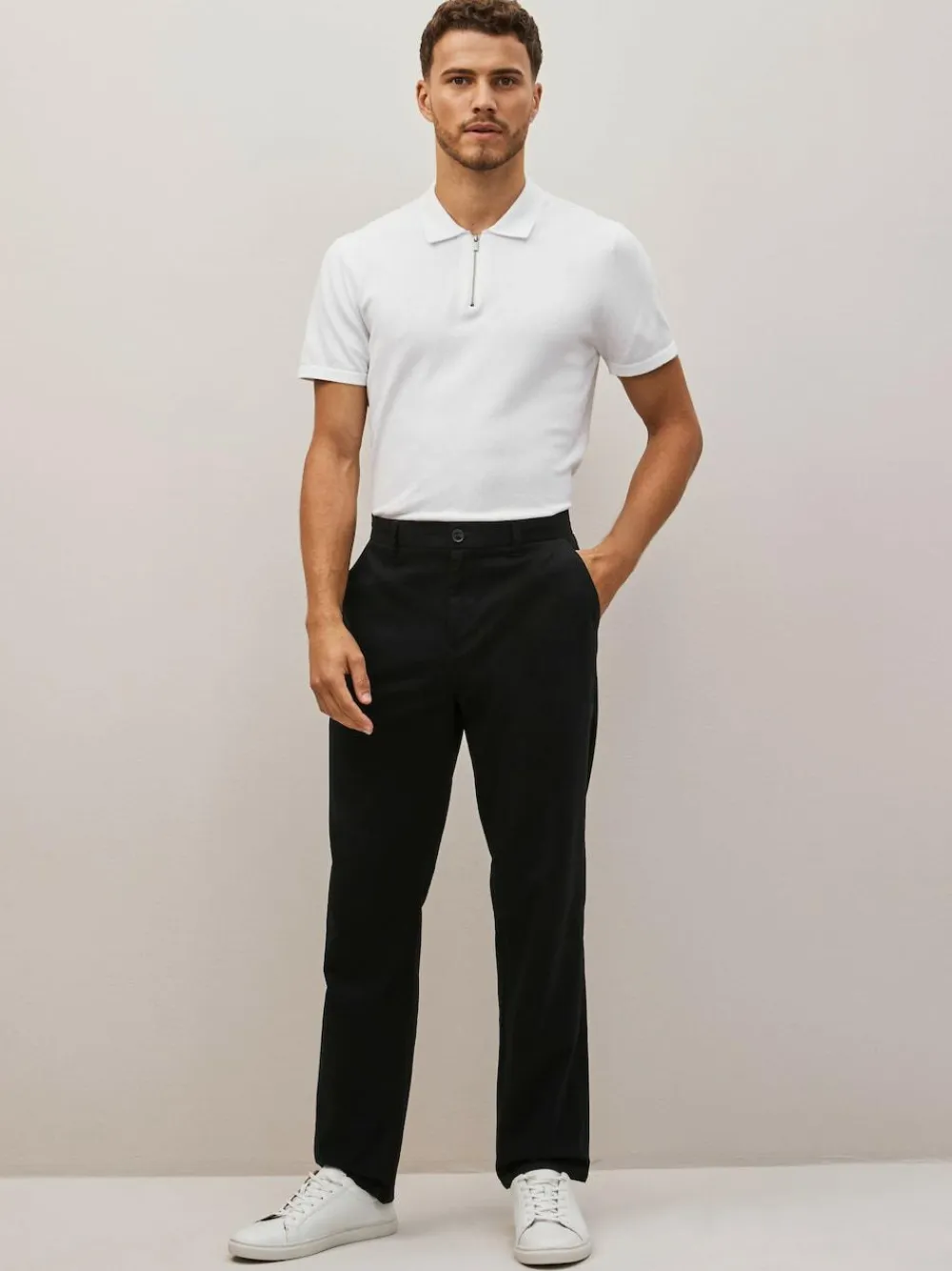 Next Straight Fit 100% Cotton Chino Trousers^ Pants & Chinos