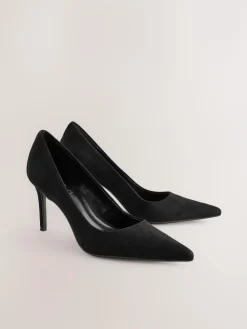 Next Extra Wide Fit Leather Mid Court Shoes^Women Heels