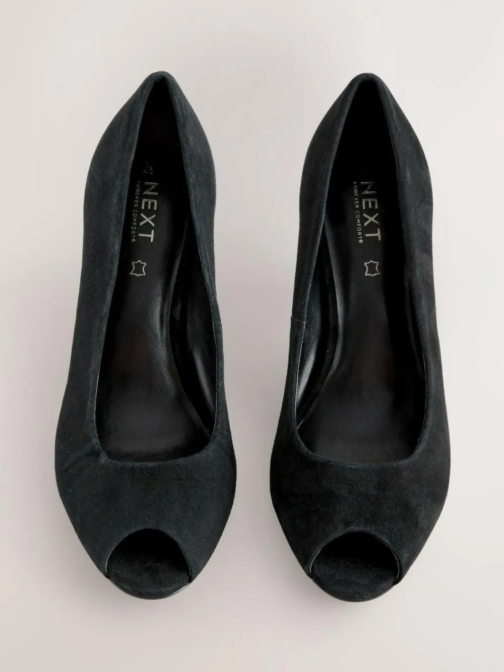 Next Premium Leather Peep Toe Heels^Women Heels