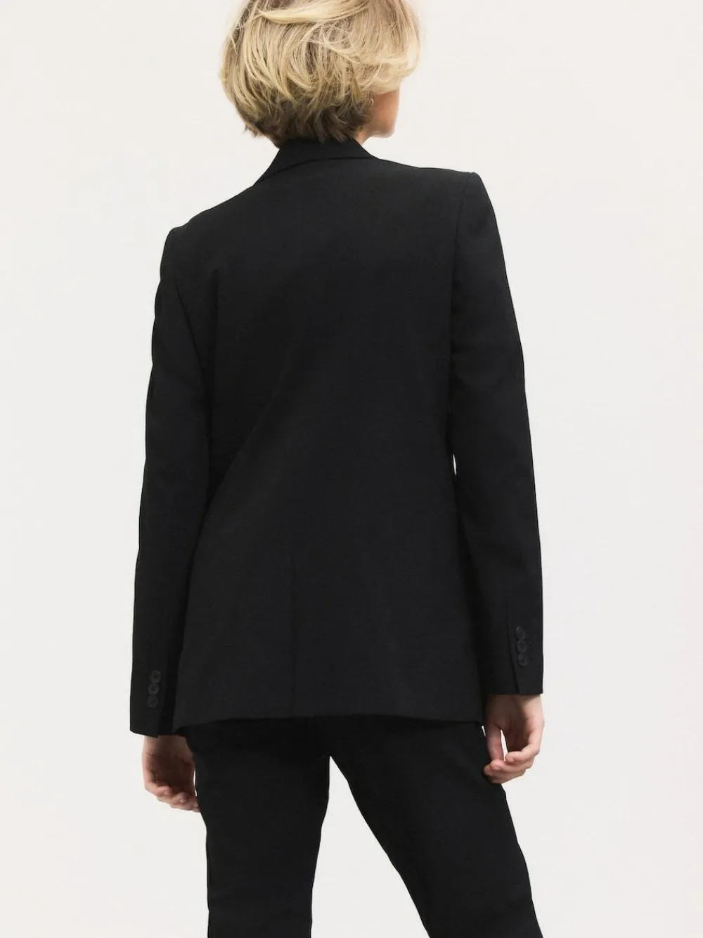 Hot Next Tailored Single Breasted Blazer With Wool Black